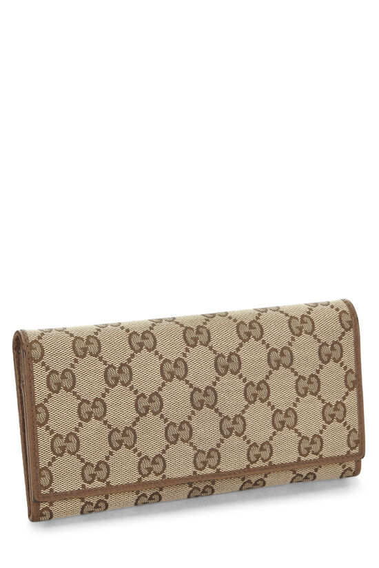 Brown Original GG Canvas Continental Wallet, , large image number 1