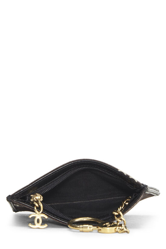 Brown Canvas Coco Key Pouch, , large image number 3