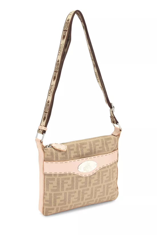 Pink Zucca Canvas Selleria Messenger, , large image number 1