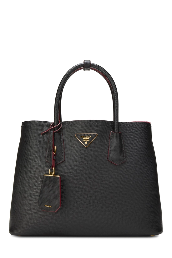 Black Saffiano Double Bag Medium, , large image number 0