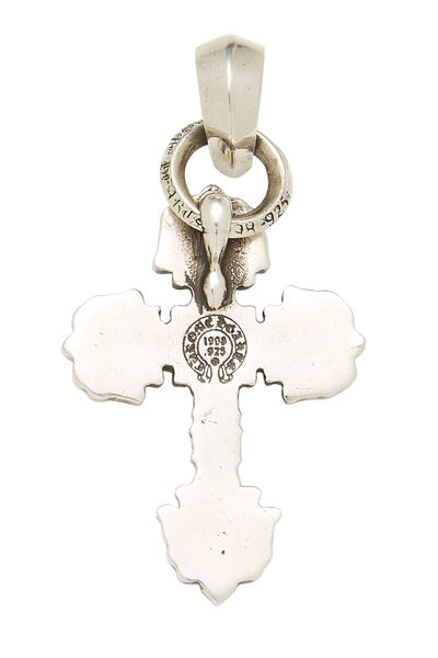 Sterling Silver Filigree Cross Pendant, , large