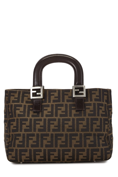 Fendi Brown Zucca Canvas Handbag Small