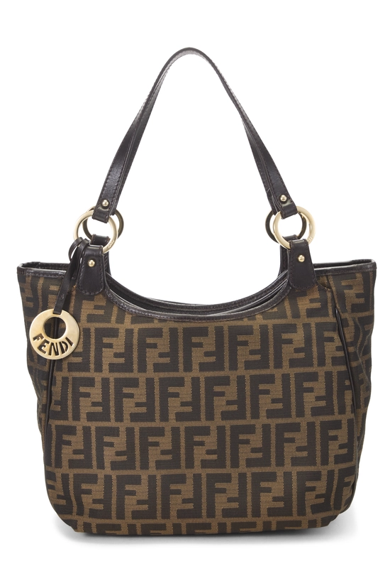 Brown Zucca Canvas Shoulder Bag Medium, , large image number 0