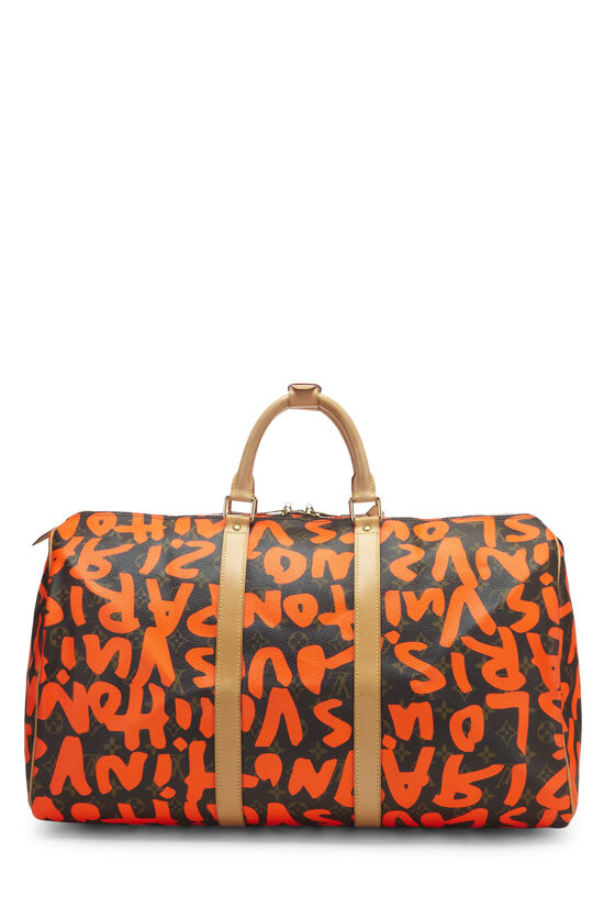 Stephen Sprouse x Louis Vuitton Orange Monogram Graffiti Keepall