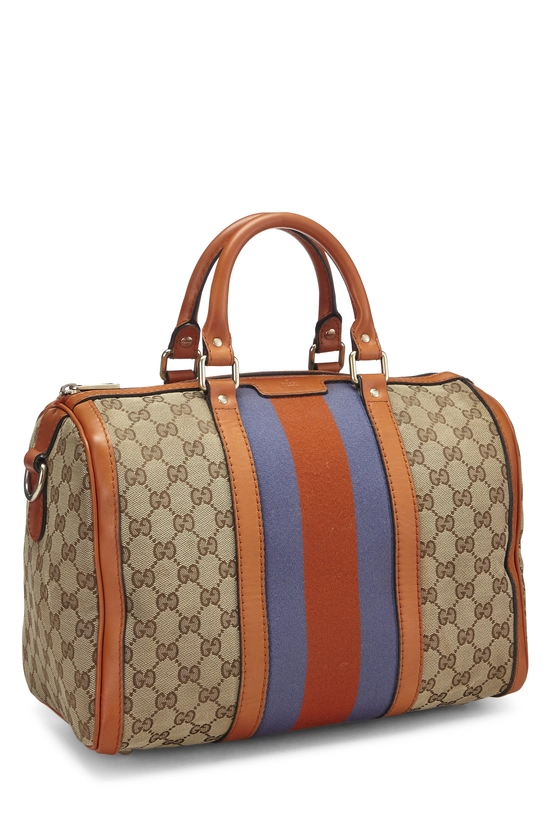 Orange Original GG Canvas Vintage Web Boston Medium, , large image number 1