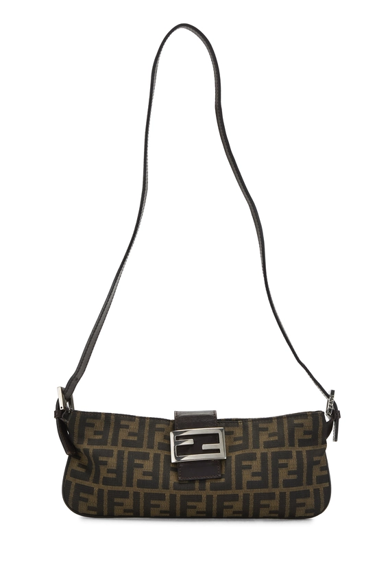 Brown Zucca Canvas Shoulder Bag, , large image number 0
