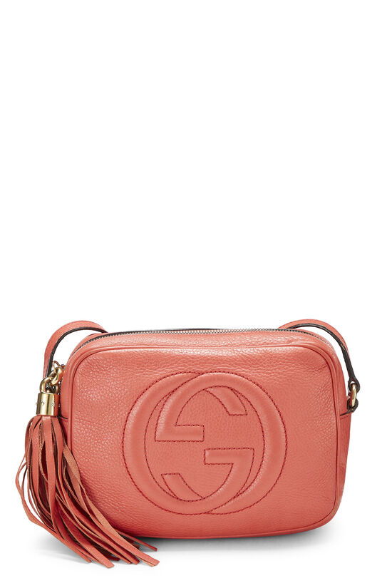 Coral Grained Leather Soho Disco, , large image number 0