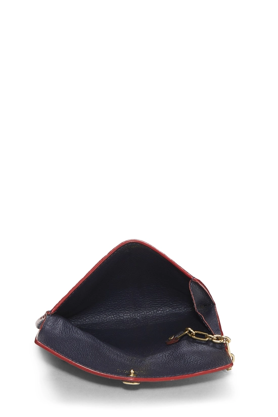 Bleu Infini Empreinte Leather Pochette Clefs, , large image number 3