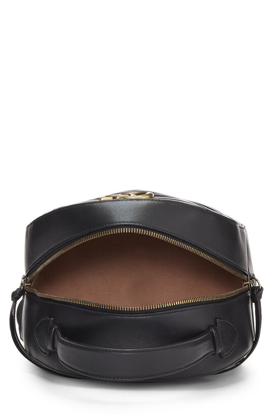 Black Leather GG Marmont Backpack, , large image number 5