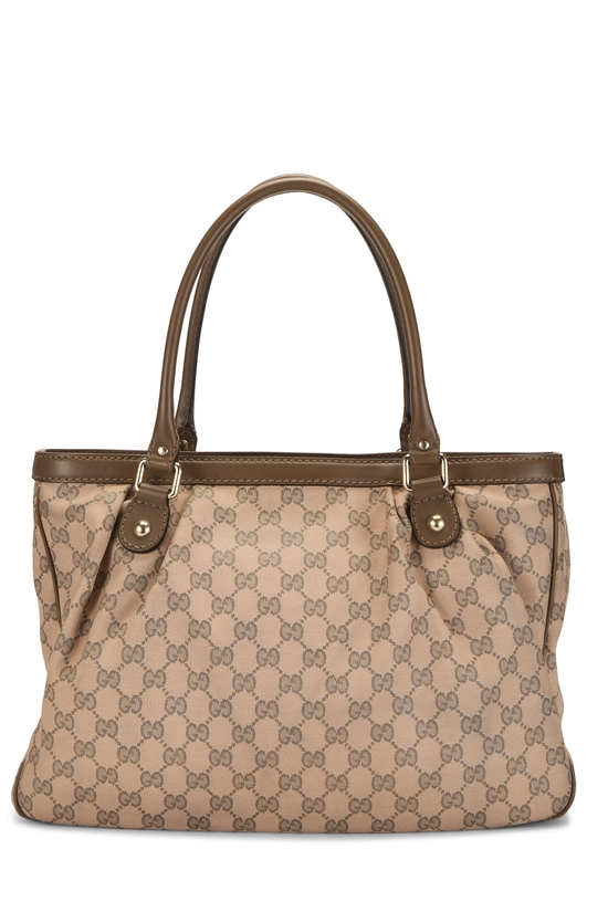 Pink GG Canvas Sukey Zip Handbag Large, , large image number 3