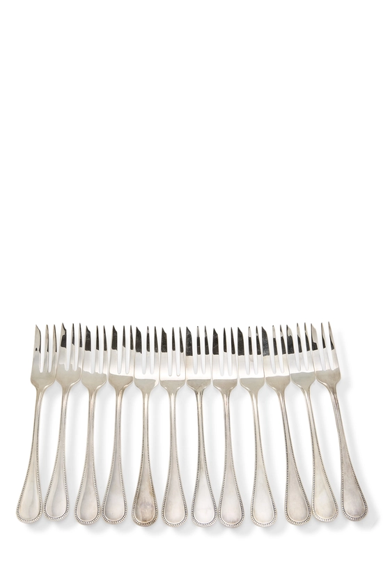 Silver Metal 45 Piece Cutlery Set, , large image number 6