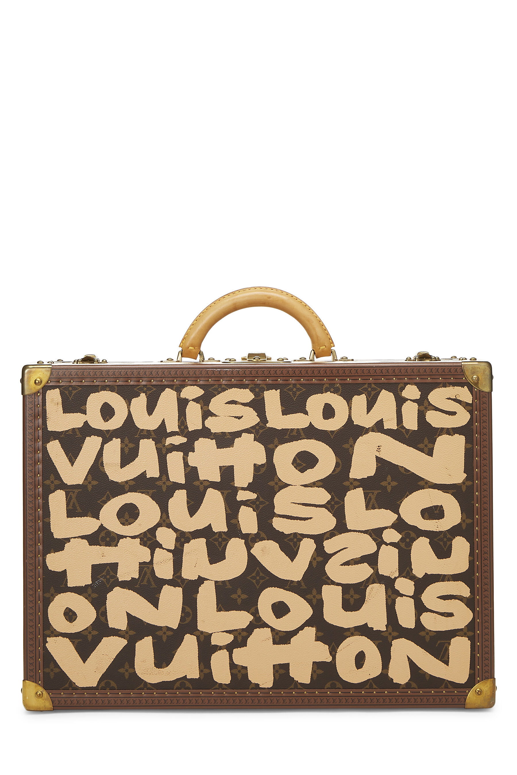 Stephen Sprouse x Louis Vuitton Beige Monogram Graffiti Canvas Trunk