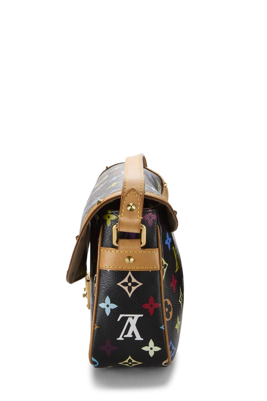 Takashi Murakami x Louis Vuitton Black Monogram Multicolore Sologne, , large image number 2