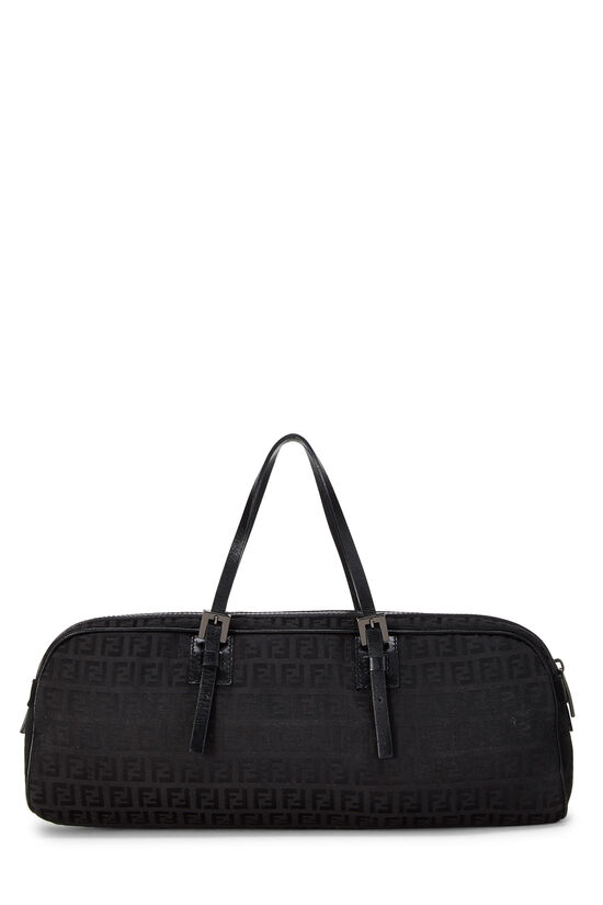 Black Zucchino Canvas Long Handbag, , large image number 4
