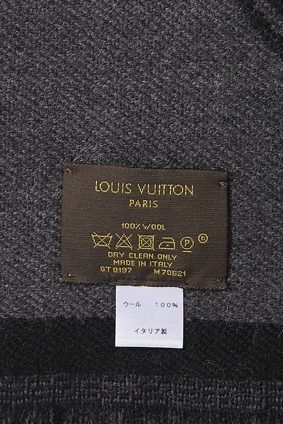 Black Wool College LV League Scarf, , large image number 1