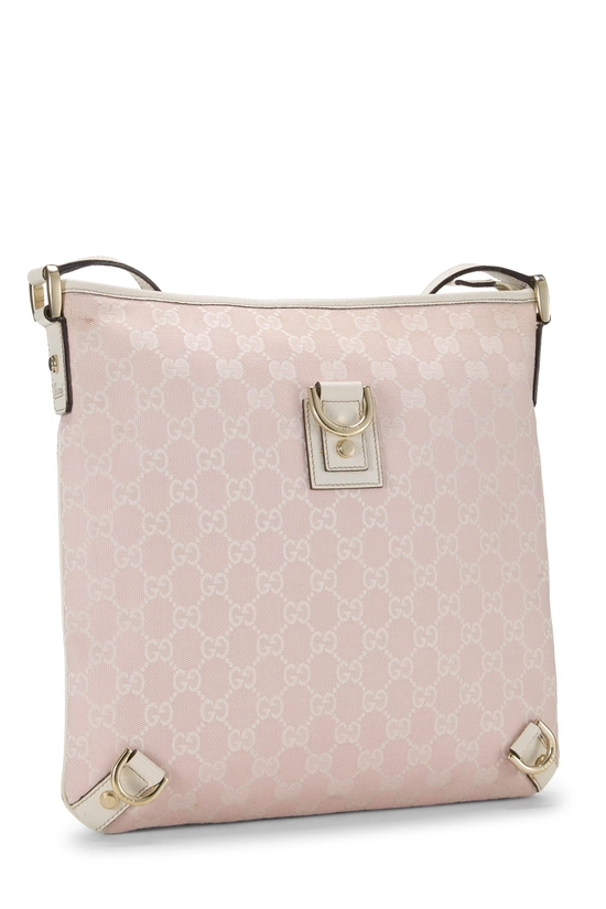 Pink GG Canvas D-Ring Abbey Messenger, , large image number 1