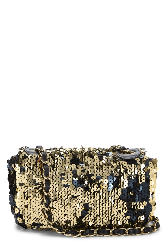 Gold Sequin Half Flap Mini, , large image number 3