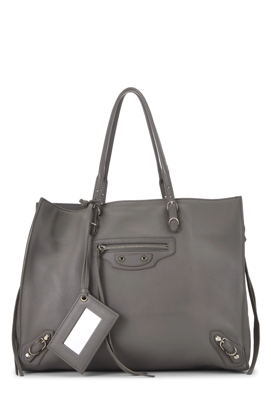 Grey Calfskin Papier B4 Zip Around, , large image number 0