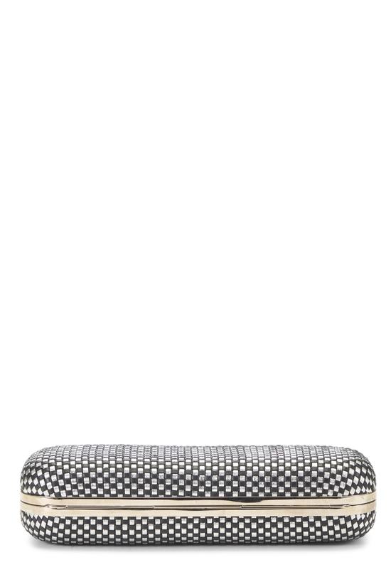 Silver Leather Knuckle Clutch, , large image number 4