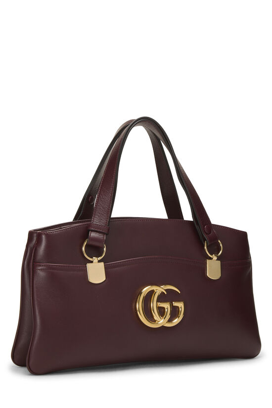Burgundy GG Leather Arli Shoulder Bag, , large image number 1