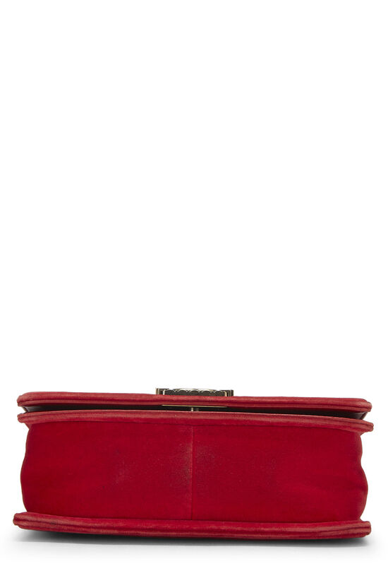Paris-Edinburgh Red Tartan Velvet Boy Bag Medium, , large image number 5