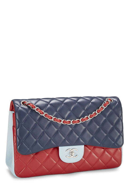 Multicolor Quilted Lambskin New Classic Double Flap Jumbo, , large image number 1