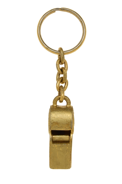 Gold 'CC' Whistle Bag Charm