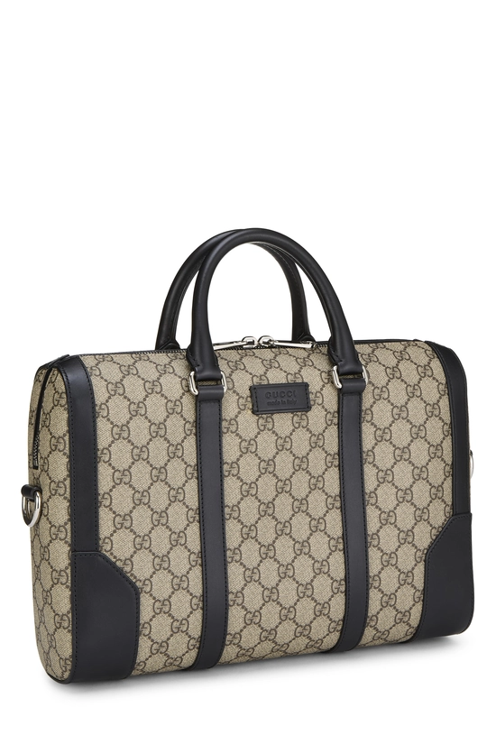 Black GG Supreme Canvas Briefcase, , large image number 1