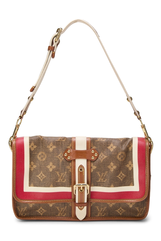 Brown Monogram Tisse Porte Rayures, , large image number 0