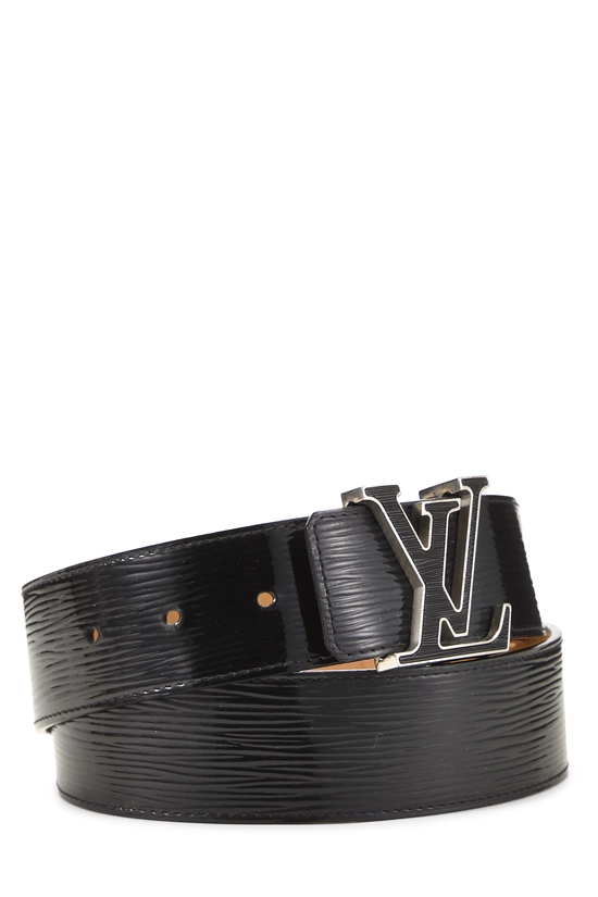 Black Electric Epi Initiales Belt 85, , large image number 0