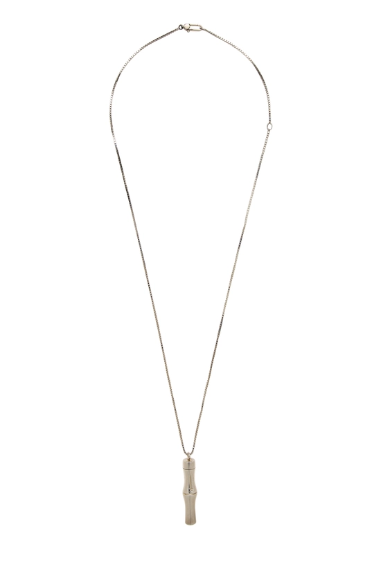 Silver Bamboo Necklace, , large image number 0