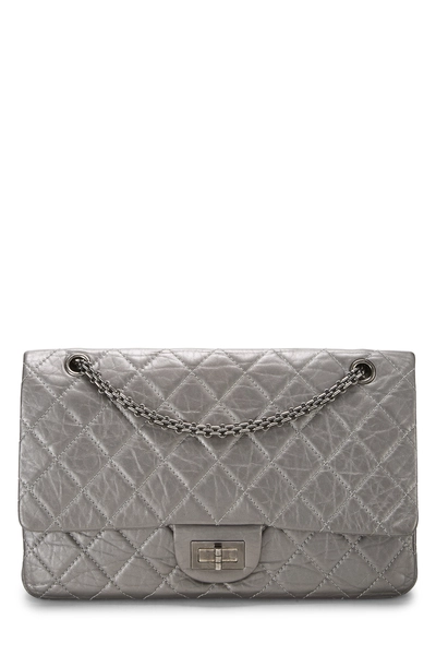 Chanel Silver Quilted Calfskin 2.55 Reissue Flap 227