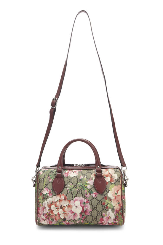 Pink GG Blooms Supreme Canvas Boston Bag Small, , large image number 2
