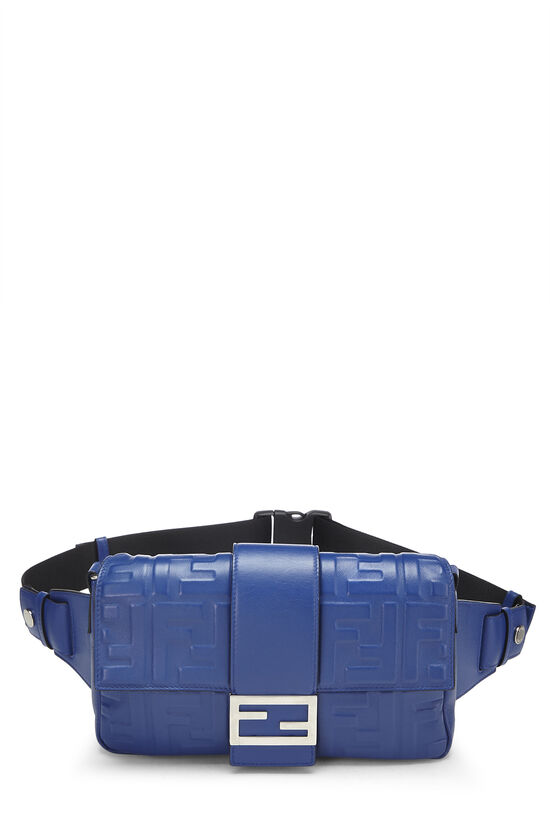 Blue Zucca Leather Convertible Baguette Belt Bag, , large image number 1