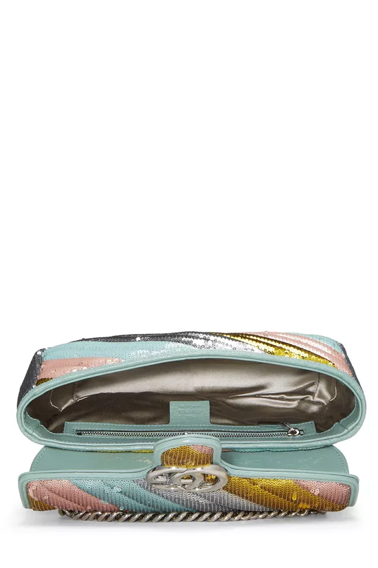 Multicolor GG Sequin Marmont Shoulder Bag Small, , large image number 5