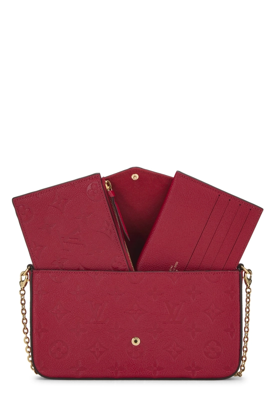 Red Monogram Empreinte Pochette Felicie, , large image number 5