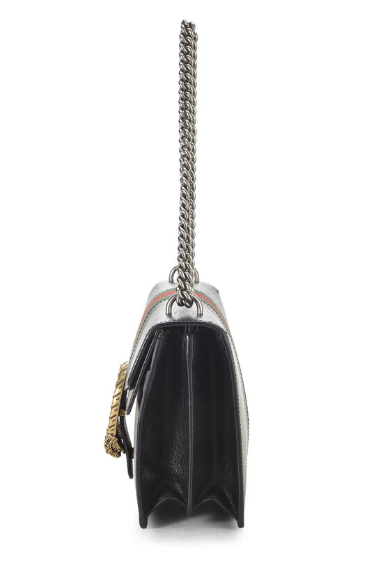 Black Leather Dionysus Web Shoulder Bag Small, , large image number 2