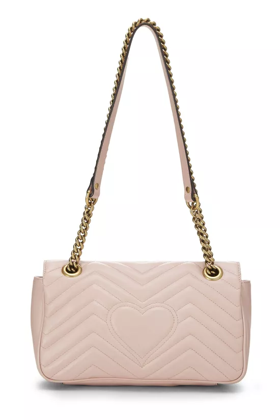 Pink Leather GG Marmont Shoulder Bag Small, , large image number 3