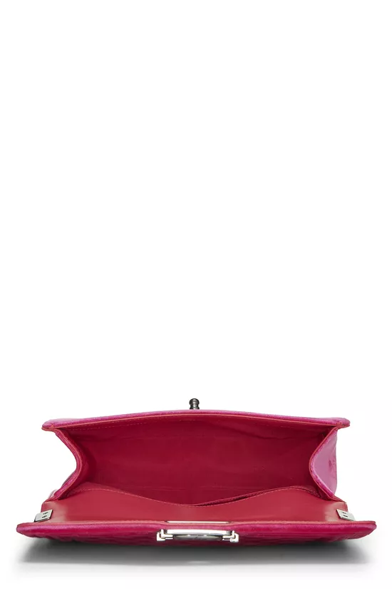 Pink Quilted Velvet Boy Bag Medium, , large image number 6