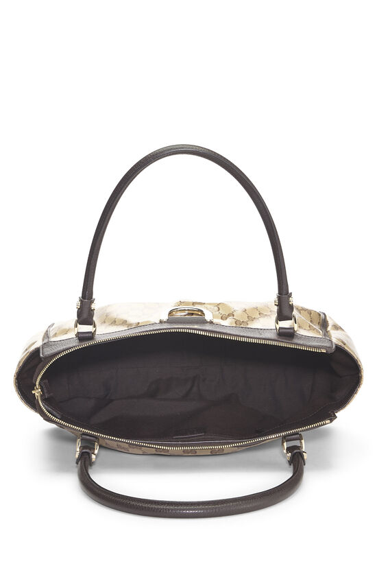 Original GG Crystal Canvas Abbey Zip Tote, , large image number 5