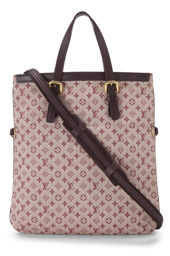 Burgundy Monogram Mini Lin Francoise, , large image number 3