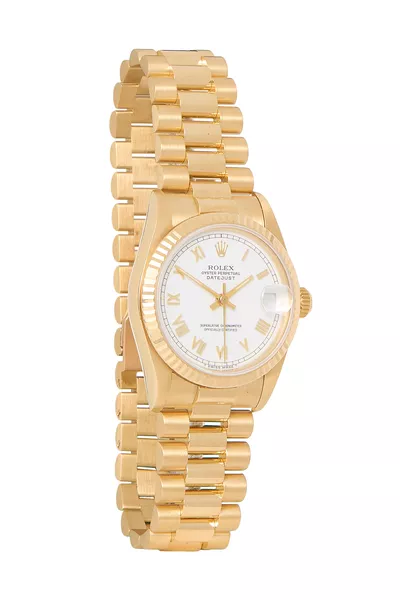 18K Gold Roman Numeral White Dial Datejust 68278 31mm