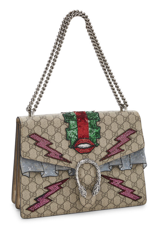 Pre-Owned Multicolor Embroidered GG Supreme Canvas Dionysus Bag 