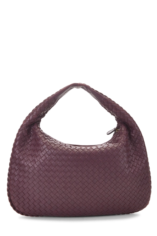 Purple Intrecciato Veneta Hobo Medium, , large image number 3