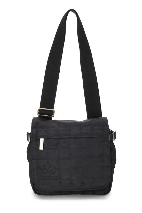 Chanel Nylon Travel Line Crossbody Bag Small - Black