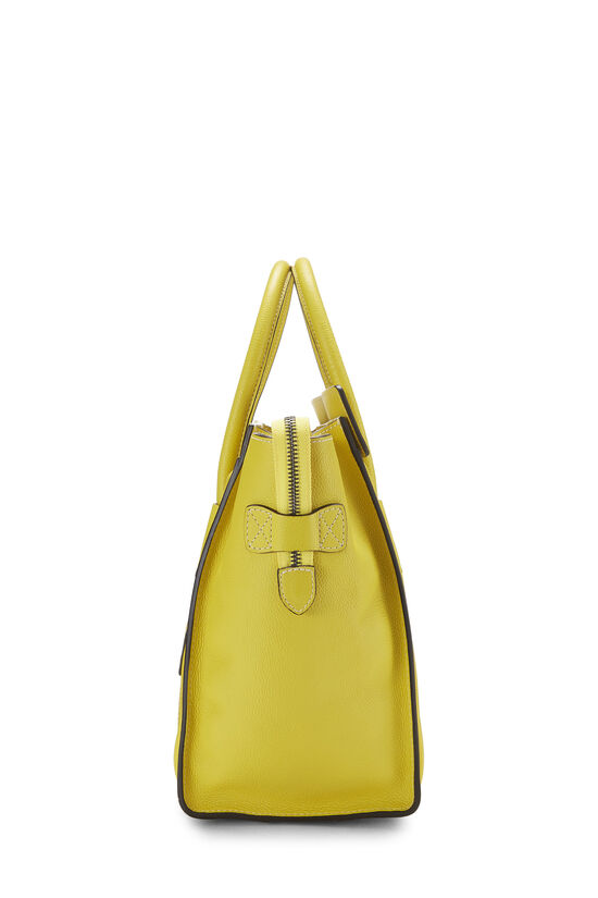 Yellow Drummed Calfskin Luggage Mini, , large image number 2