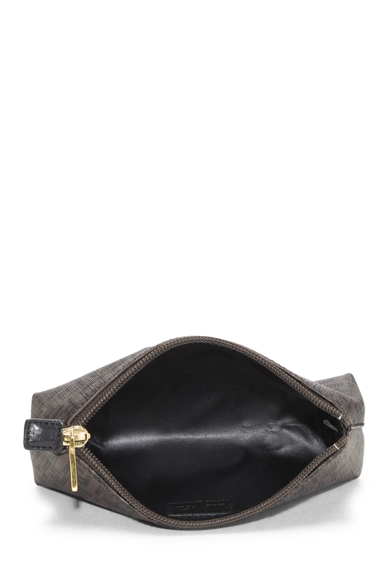 Brown Zucchino Coated Canvas Pouch, , large image number 3