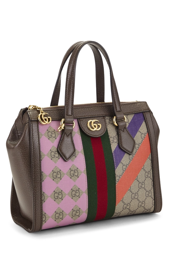 Multicolor GG Supreme Canvas Equestrian Ophidia Tote Small, , large image number 1