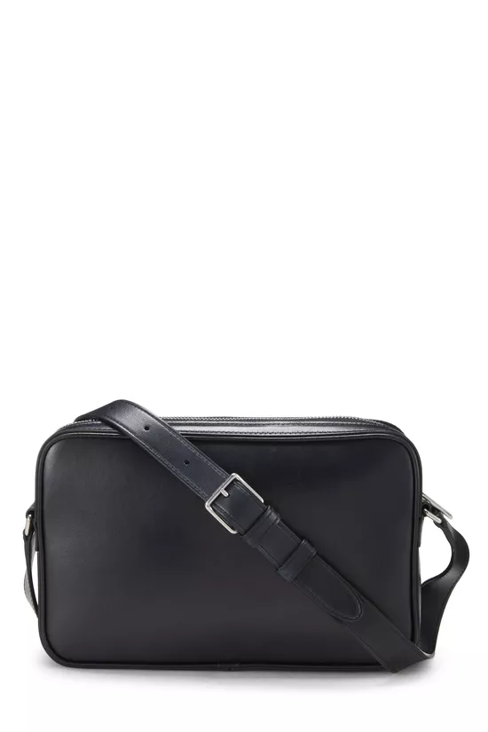 Black Calfskin Logo Messenger Medium, , large image number 3