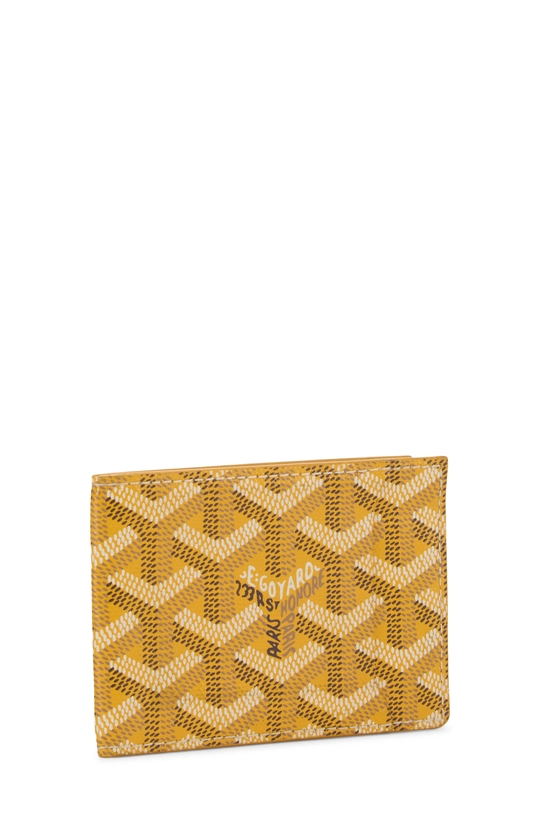 Pre-Owned Yellow Goyardine Insert Victoire Card Wallet QEA8YP0LYB000